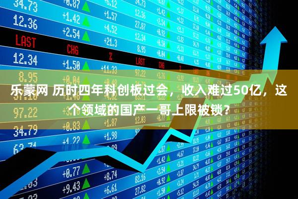 乐蒙网 历时四年科创板过会，收入难过50亿，这个领域的国产一哥上限被锁？